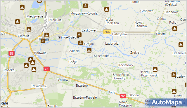 mapa Szczepidło, Szczepidło na mapie Targeo