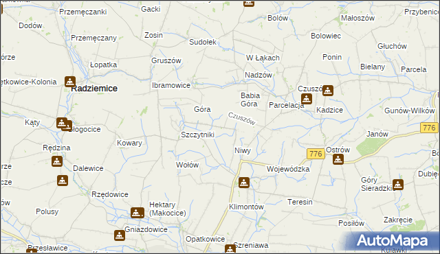 mapa Szczytniki-Kolonia, Szczytniki-Kolonia na mapie Targeo