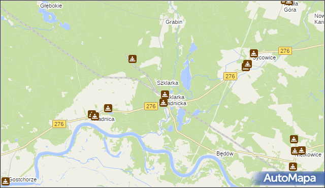 mapa Szklarka Radnicka, Szklarka Radnicka na mapie Targeo