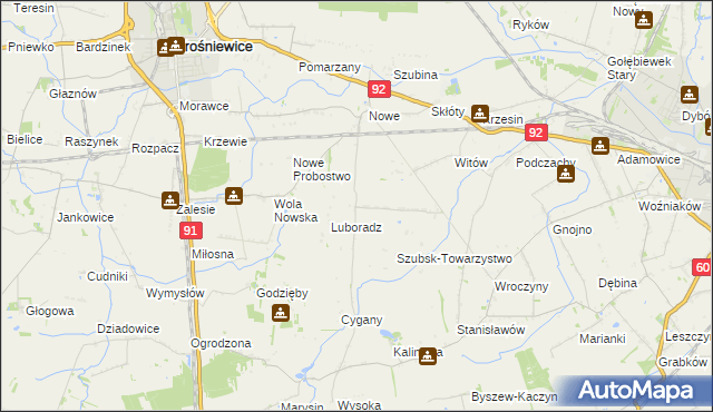 mapa Szubsk Duży, Szubsk Duży na mapie Targeo