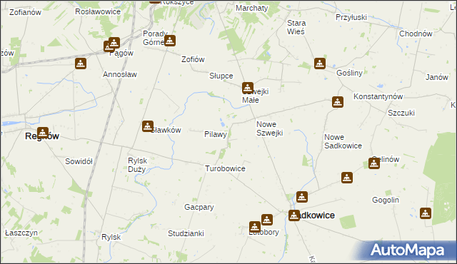 mapa Szwejki Wielkie, Szwejki Wielkie na mapie Targeo