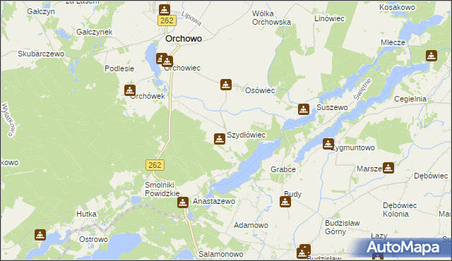 mapa Szydłówiec, Szydłówiec na mapie Targeo