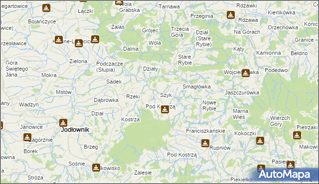 mapa Szyk, Szyk na mapie Targeo