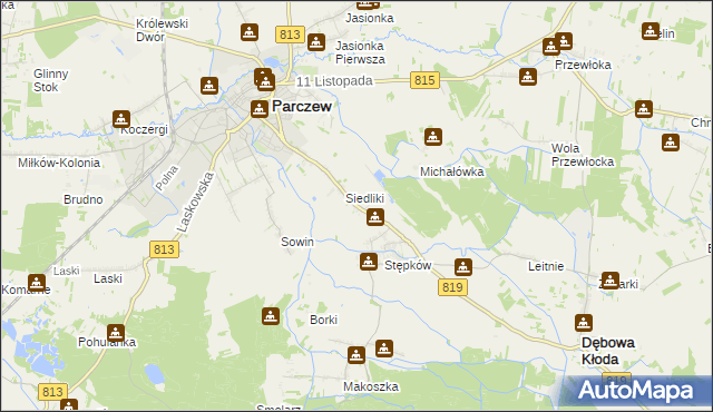 mapa Szytki, Szytki na mapie Targeo