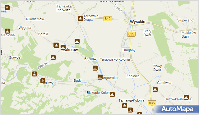 mapa Targowisko-Kolonia, Targowisko-Kolonia na mapie Targeo