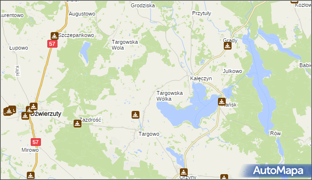 mapa Targowska Wólka, Targowska Wólka na mapie Targeo