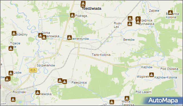 mapa Tarło-Kolonia, Tarło-Kolonia na mapie Targeo