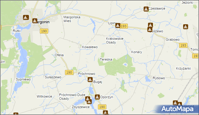 mapa Tereska, Tereska na mapie Targeo