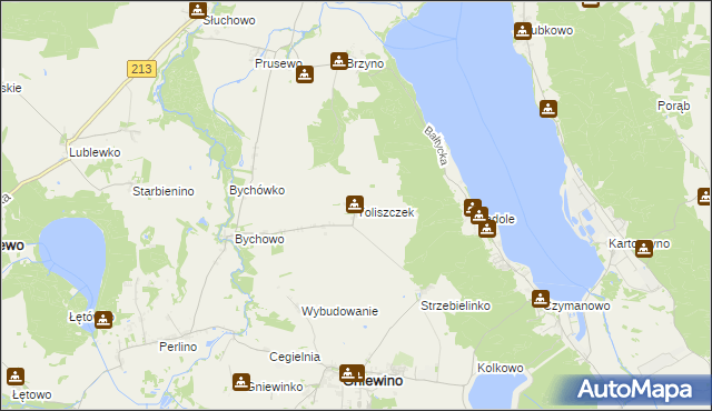 mapa Toliszczek, Toliszczek na mapie Targeo