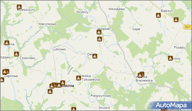 mapa Tolkowiec, Tolkowiec na mapie Targeo