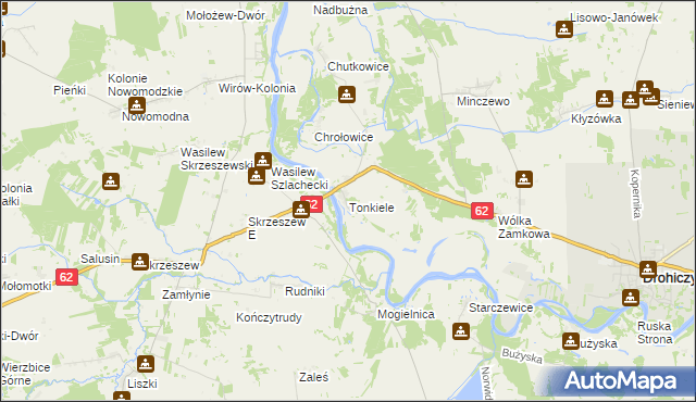 mapa Tonkiele, Tonkiele na mapie Targeo