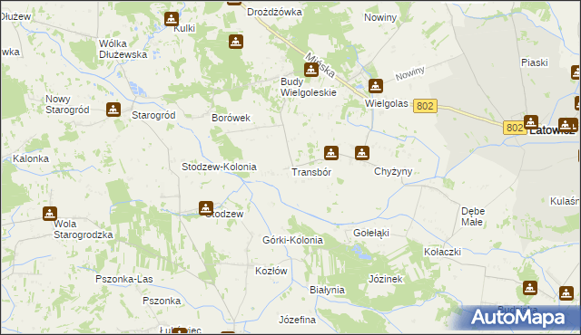 mapa Transbór, Transbór na mapie Targeo