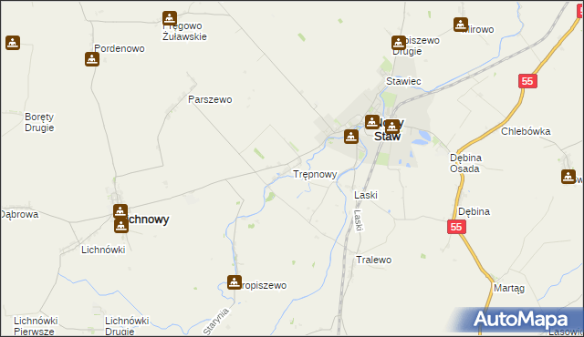 mapa Trępnowy, Trępnowy na mapie Targeo