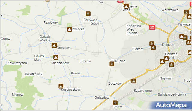 mapa Trkusów, Trkusów na mapie Targeo