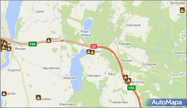 mapa Troszynek, Troszynek na mapie Targeo