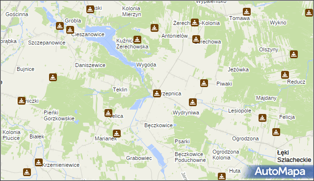 mapa Trzepnica, Trzepnica na mapie Targeo