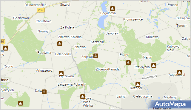 mapa Trzeszczon, Trzeszczon na mapie Targeo