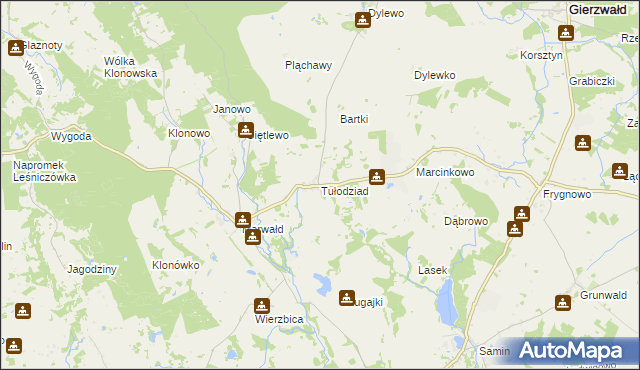 mapa Tułodziad, Tułodziad na mapie Targeo