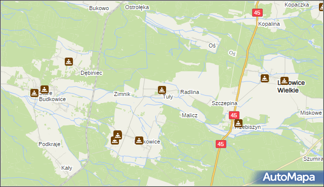 mapa Tuły, Tuły na mapie Targeo