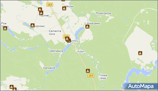 mapa Turze gmina Czaplinek, Turze gmina Czaplinek na mapie Targeo