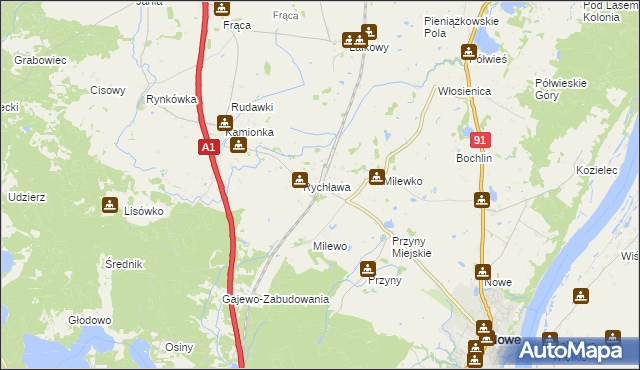 mapa Twarda Góra, Twarda Góra na mapie Targeo