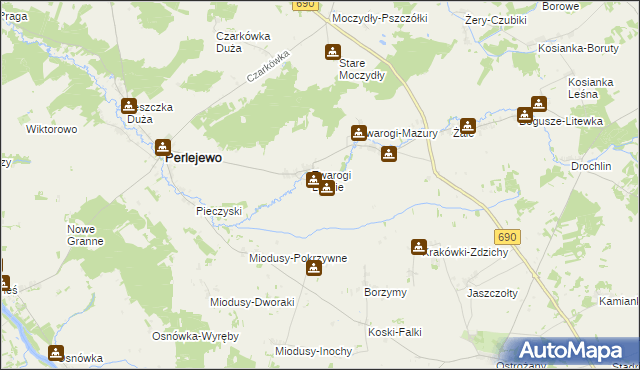 mapa Twarogi Ruskie, Twarogi Ruskie na mapie Targeo