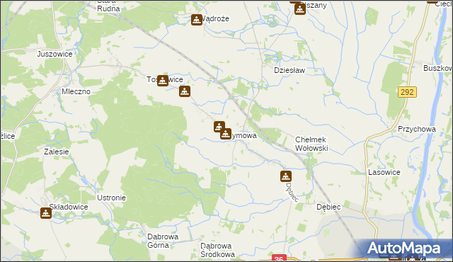 mapa Tymowa gmina Ścinawa, Tymowa gmina Ścinawa na mapie Targeo