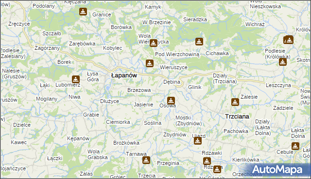 mapa Ubrzeż, Ubrzeż na mapie Targeo