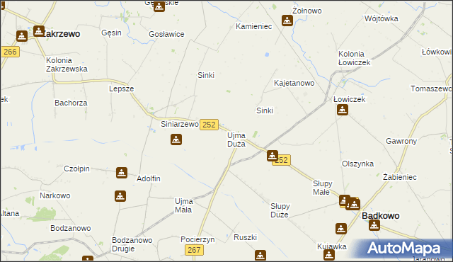 mapa Ujma Duża, Ujma Duża na mapie Targeo