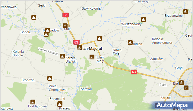 mapa Ulan Mały, Ulan Mały na mapie Targeo