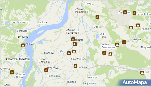 mapa Urządków, Urządków na mapie Targeo