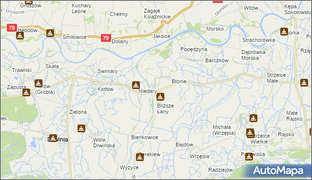 mapa Uście Solne, Uście Solne na mapie Targeo