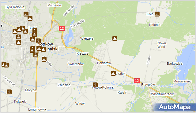 mapa Uszczyn, Uszczyn na mapie Targeo