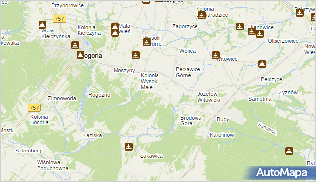 mapa Wagnerówka, Wagnerówka na mapie Targeo