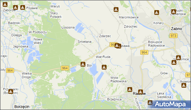 mapa Wał-Ruda, Wał-Ruda na mapie Targeo