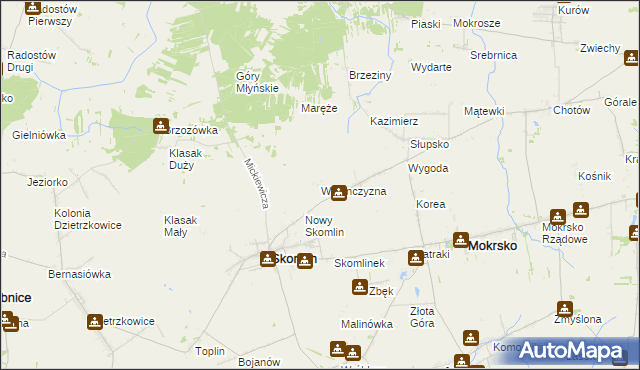 mapa Walenczyzna, Walenczyzna na mapie Targeo