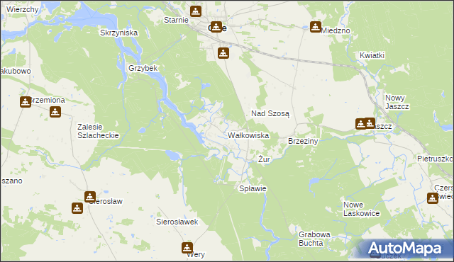 mapa Wałkowiska, Wałkowiska na mapie Targeo