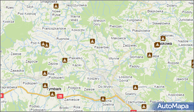 mapa Walowa Góra, Walowa Góra na mapie Targeo