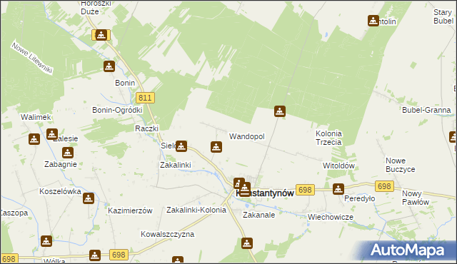 mapa Wandopol, Wandopol na mapie Targeo