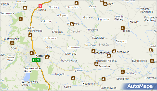 mapa Węgrce Szlacheckie, Węgrce Szlacheckie na mapie Targeo