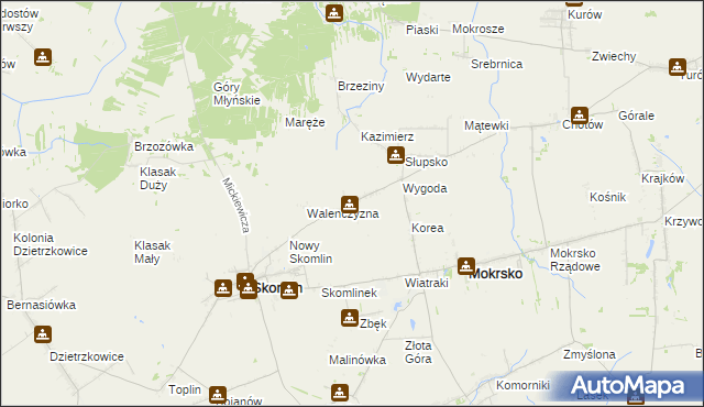 mapa Wichernik, Wichernik na mapie Targeo