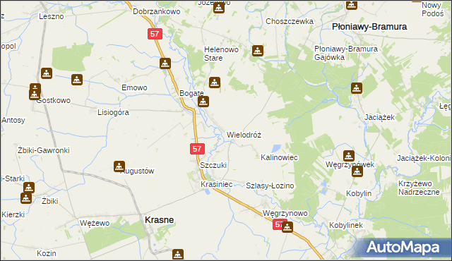 mapa Wielodróż, Wielodróż na mapie Targeo