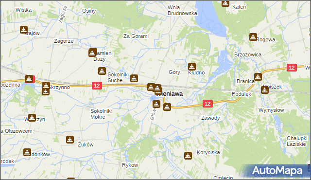 mapa Wieniawa, Wieniawa na mapie Targeo