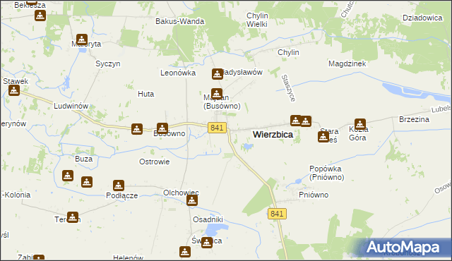 mapa Wierzbica-Osiedle, Wierzbica-Osiedle na mapie Targeo