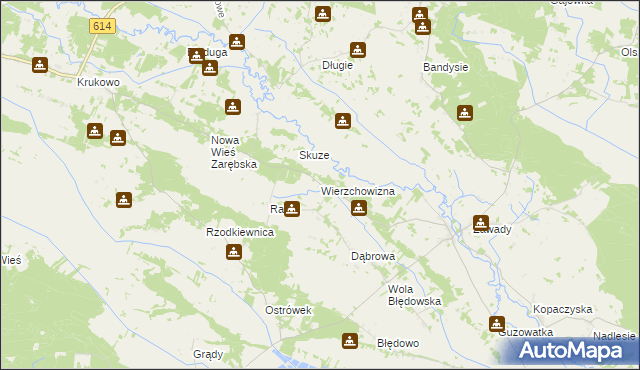 mapa Wierzchowizna, Wierzchowizna na mapie Targeo