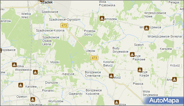 mapa Wincentów gmina Łask, Wincentów gmina Łask na mapie Targeo