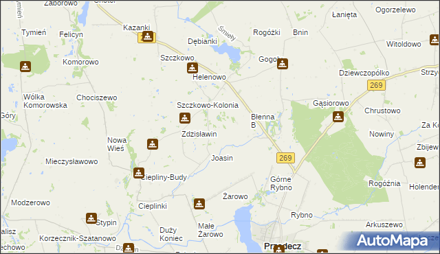 mapa Wiszczelice, Wiszczelice na mapie Targeo