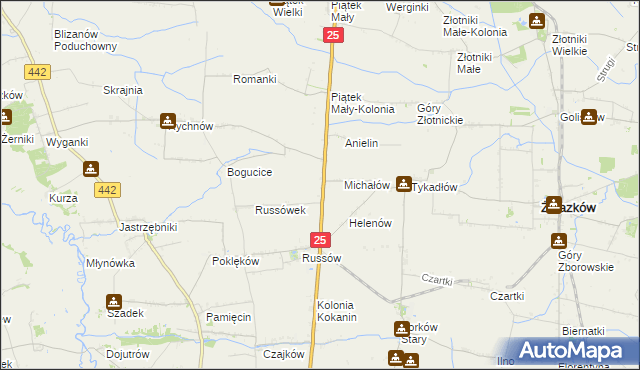 mapa Witoldów gmina Żelazków, Witoldów gmina Żelazków na mapie Targeo