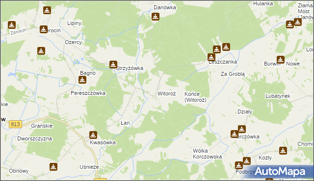 mapa Witoroż, Witoroż na mapie Targeo