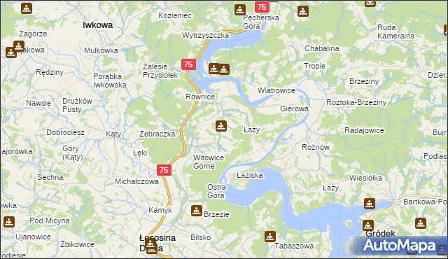 mapa Witowice Dolne, Witowice Dolne na mapie Targeo